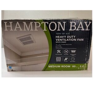 NEW Hampton Bay 1004 181 635 Heavy Duty Ventilation Fan White Finish Medium Room